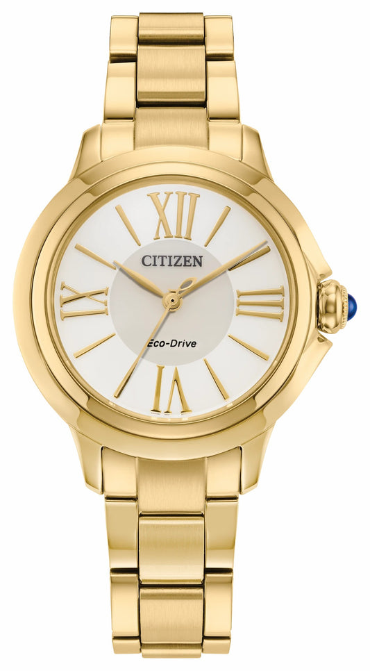 Citizen Discount - Citizen L Ceci White Dial Stainless Steel Bracelet EM1162-52A