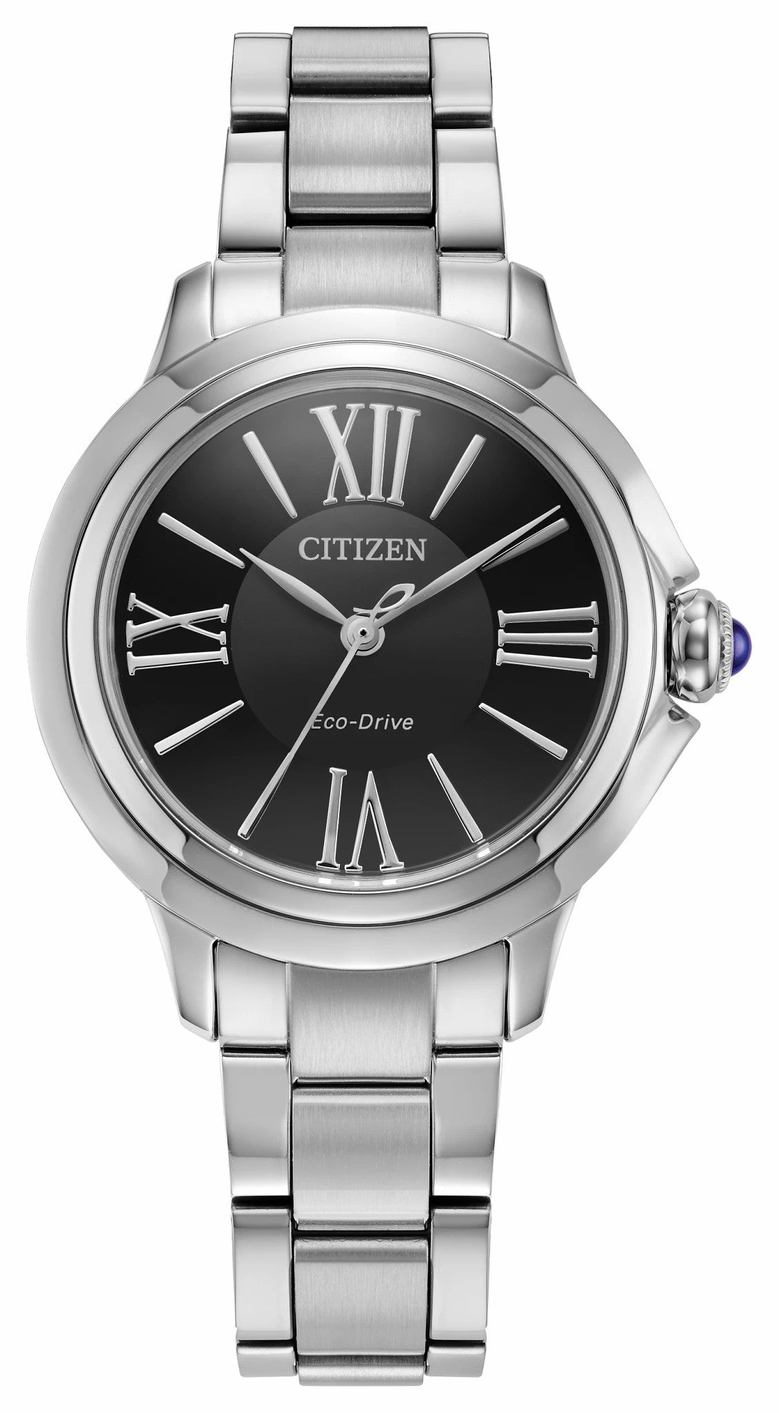 Citizen Sale - Citizen L Ceci Black Dial Stainless Steel Bracelet EM1160-58E