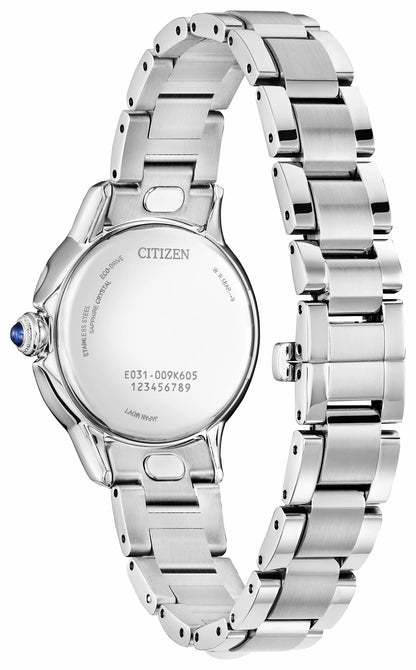 Citizen Sale - Citizen L Ceci Black Dial Stainless Steel Bracelet EM1160-58E