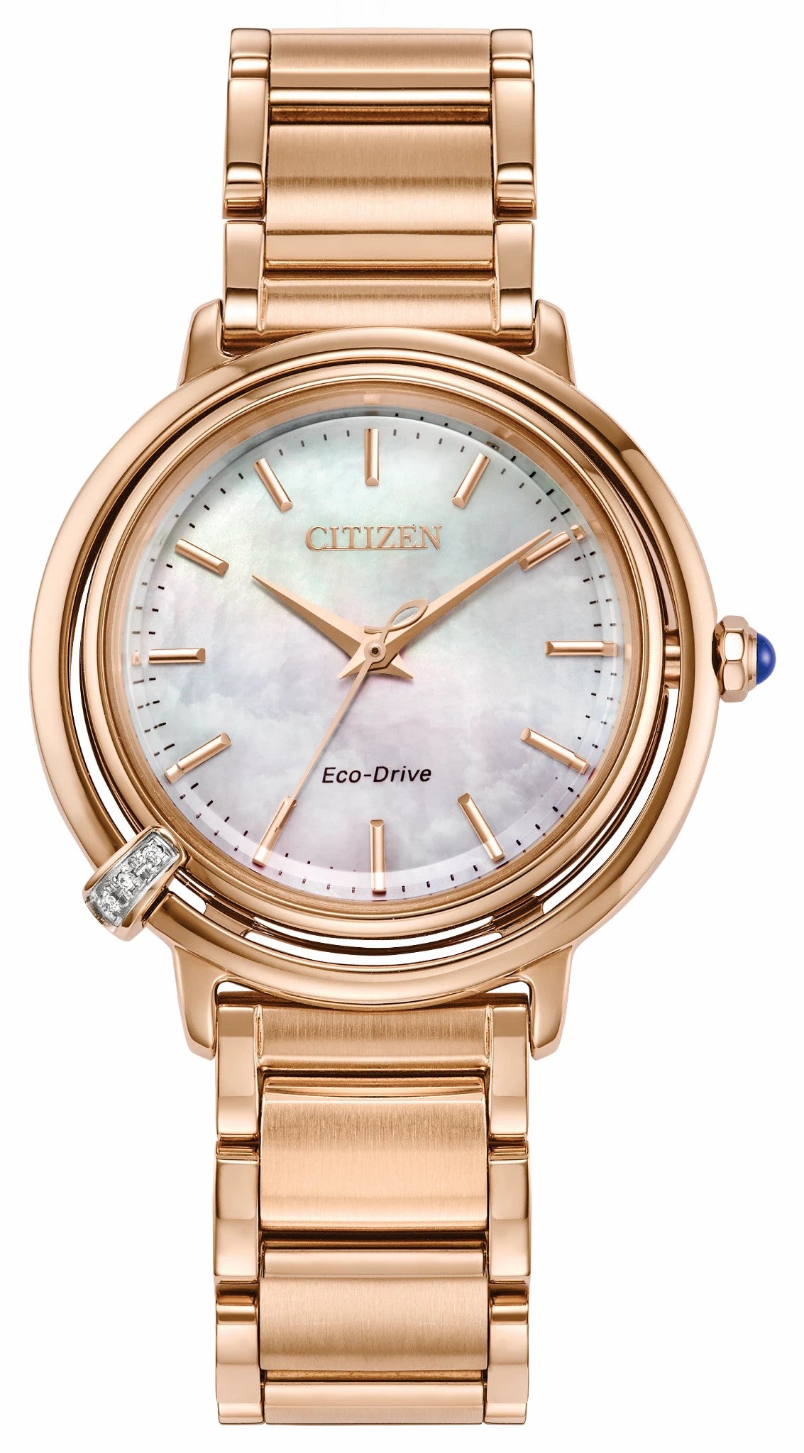 Citizen New - Citizen L Arcly White Dial Stainless Steel Bracelet EM1098-68D
