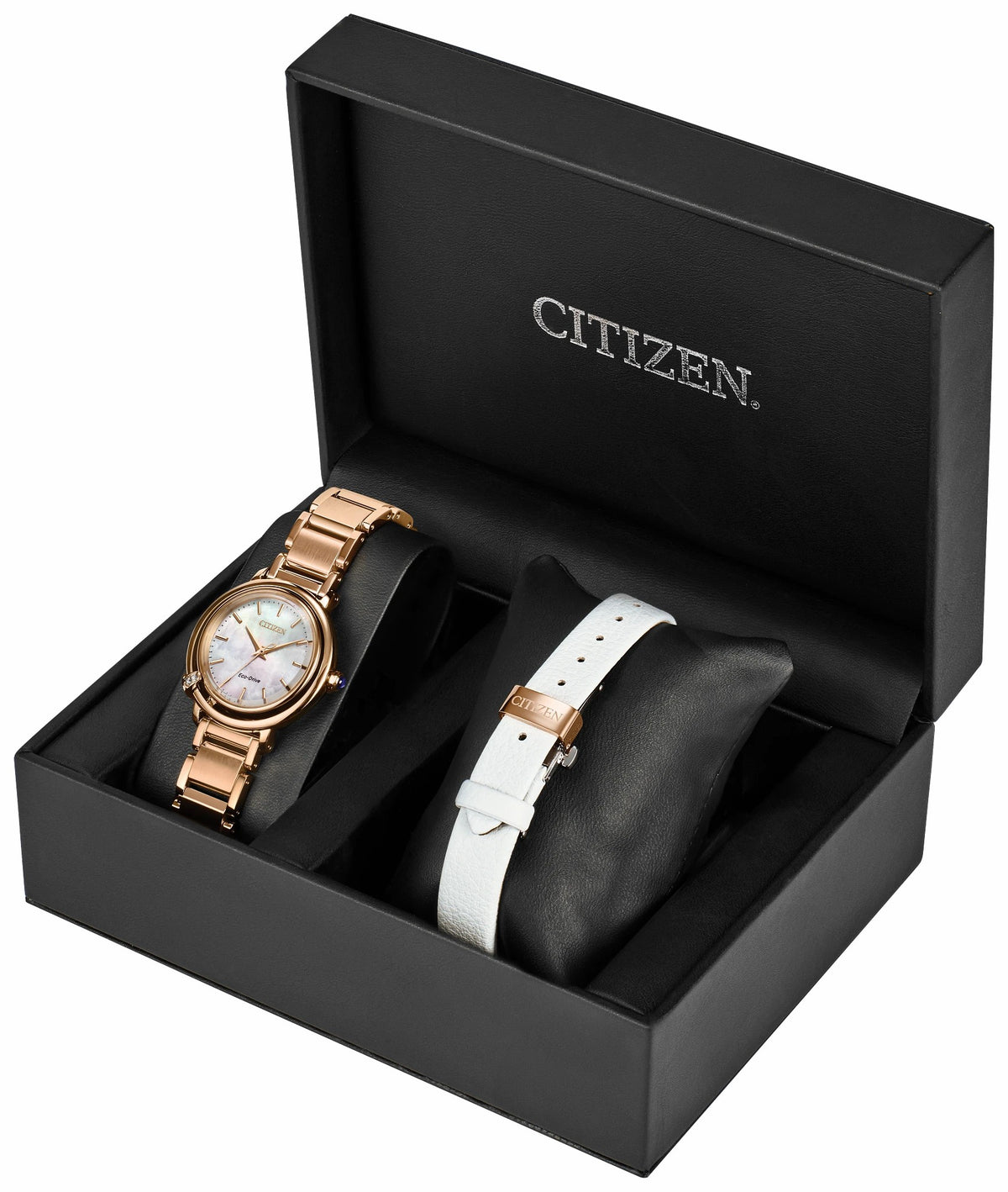 Citizen New - Citizen L Arcly White Dial Stainless Steel Bracelet EM1098-68D