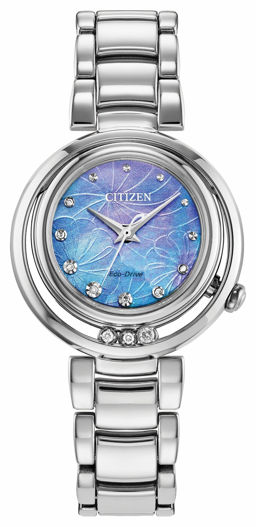 Citizen Popular - Citizen L Arcly Blue Dial Stainless Steel Bracelet EM1110-56N