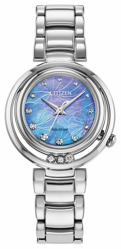 Citizen Popular - Citizen L Arcly Blue Dial Stainless Steel Bracelet EM1110-56N