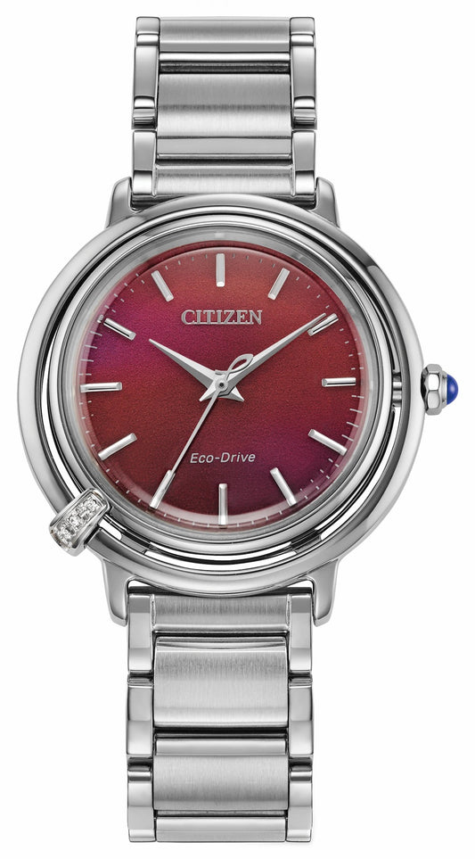 Citizen Customer Favorite - Citizen L Arcly Red Dial Stainless Steel Bracelet EM1091-67X