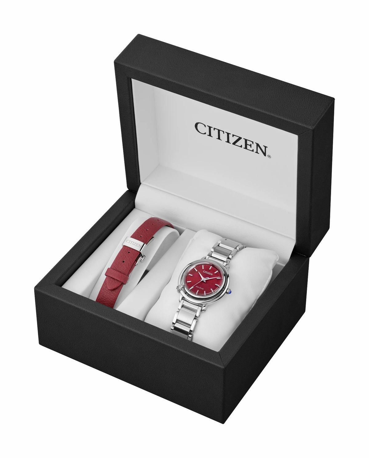 Citizen Customer Favorite - Citizen L Arcly Red Dial Stainless Steel Bracelet EM1091-67X