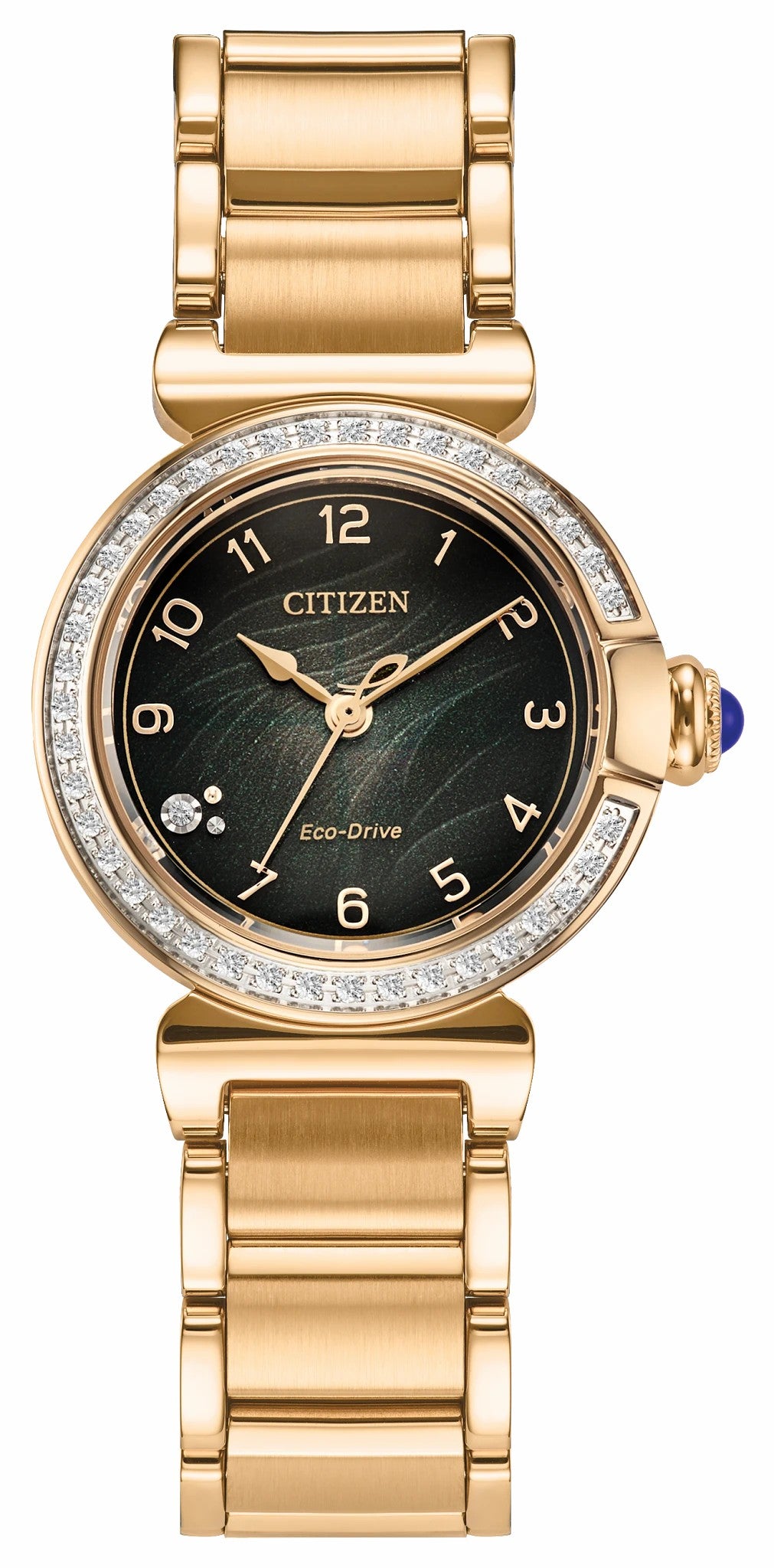 Citizen Latest - Citizen L Mae Green Dial Stainless Steel Bracelet EM1123-62X