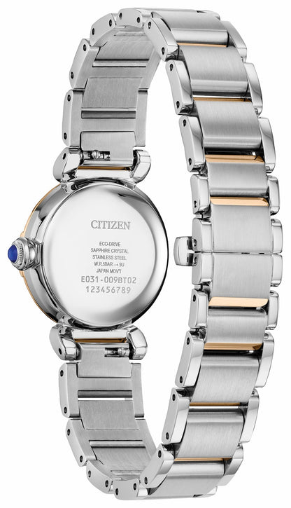 Citizen Customer Favorite - Citizen L Mae White Dial Stainless Steel Bracelet EM1136-87D