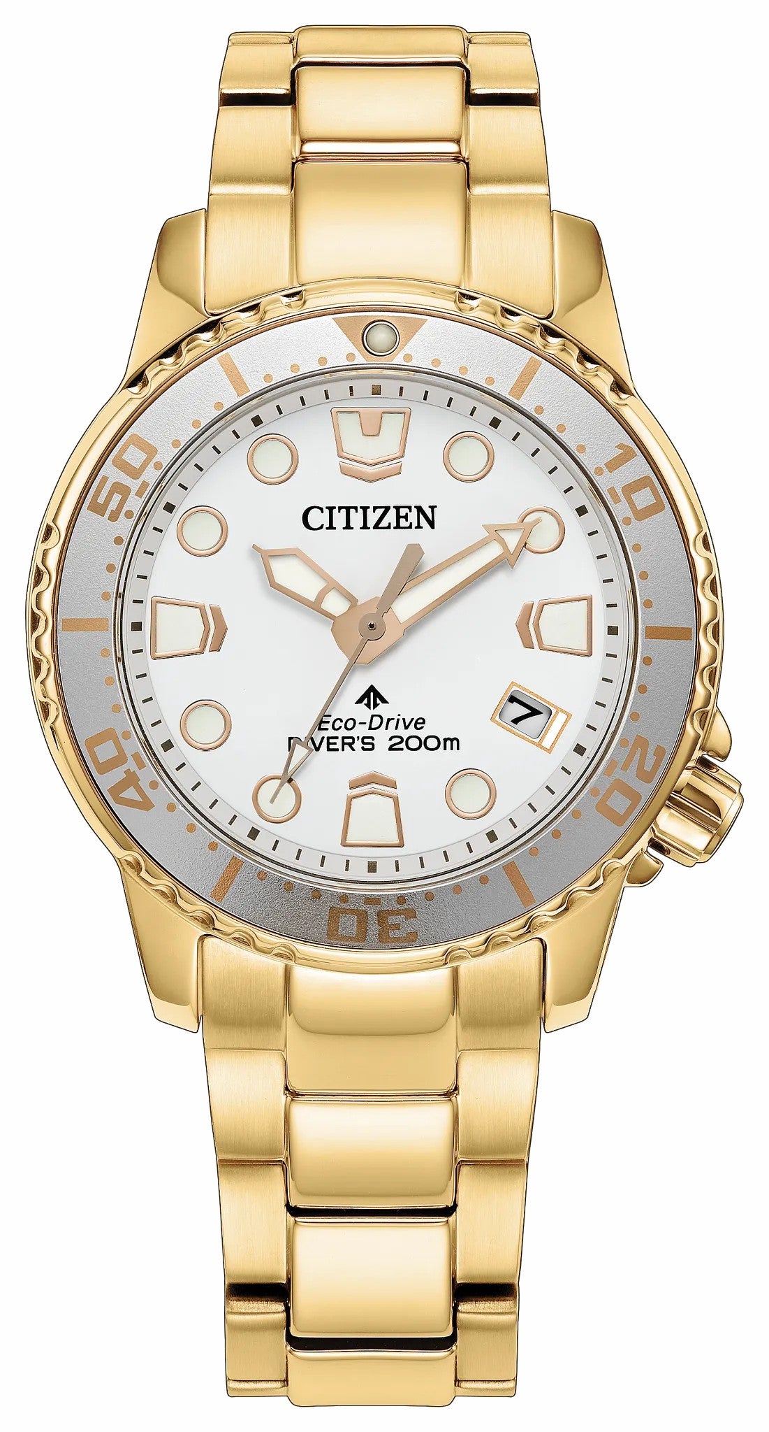 Citizen Popular - Promaster Dive White Dial Stainless Steel Bracelet EO2029-54A