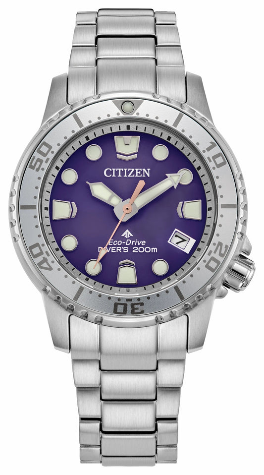 Citizen Quality - Promaster Dive Purple Dial Stainless Steel Bracelet EO2027-50X
