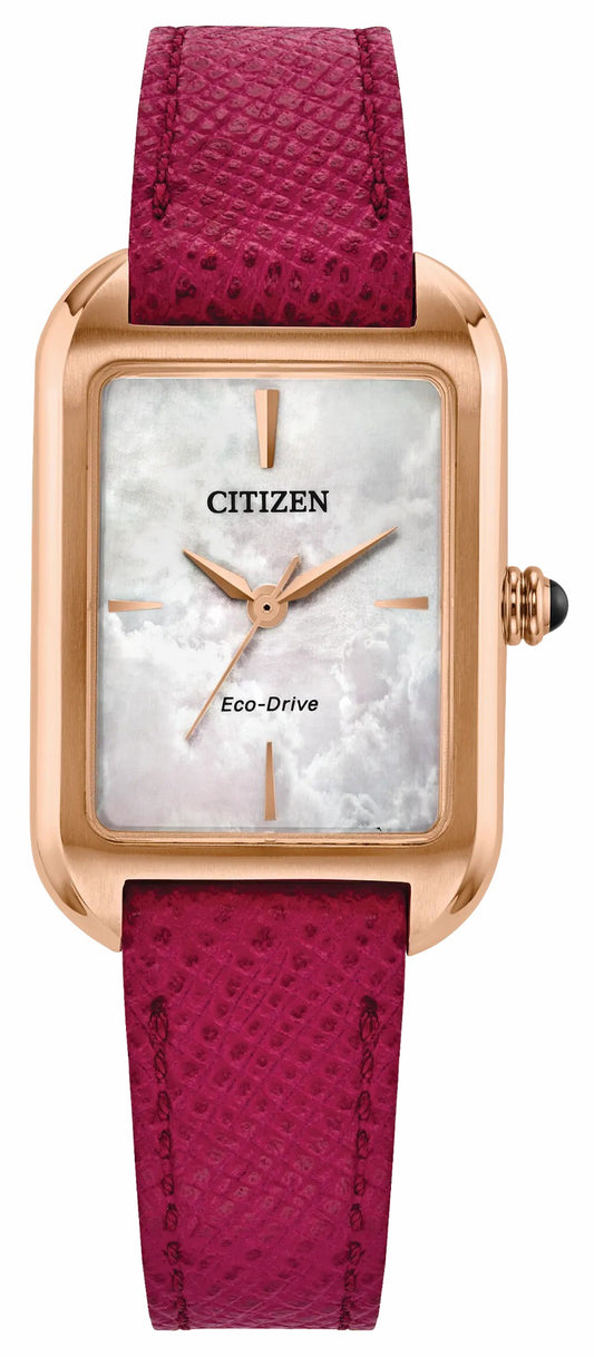 Citizen Featured - Dress Classic White Dial Leather Strap EM1193-08D