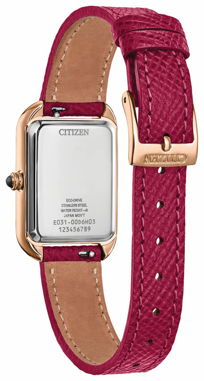 Citizen Featured - Dress Classic White Dial Leather Strap EM1193-08D