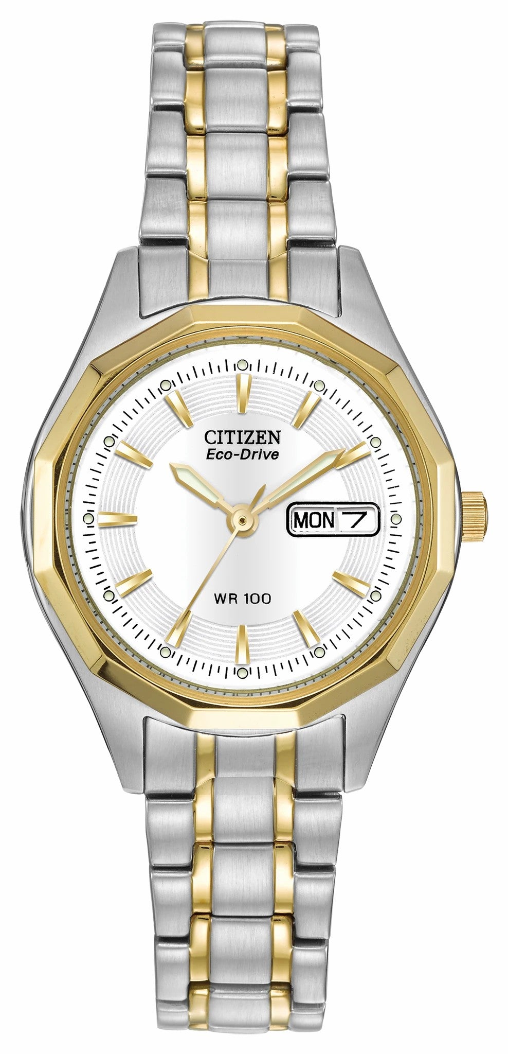 Citizen Featured - Corso - Ladies Eco-Drive Two-Tone Calendar Date Watch
