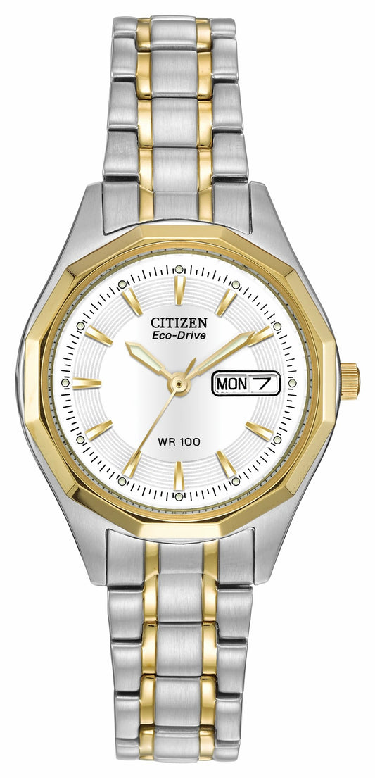 Citizen Featured - Corso - Ladies Eco-Drive Two-Tone Calendar Date Watch