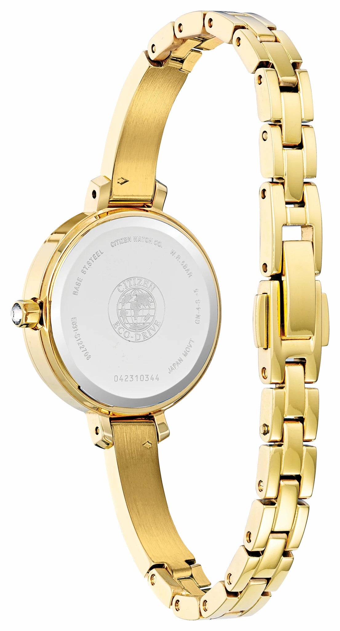 Citizen Best Price - Silhouette Crystal White Dial Stainless Steel Bracelet EM0862-56D