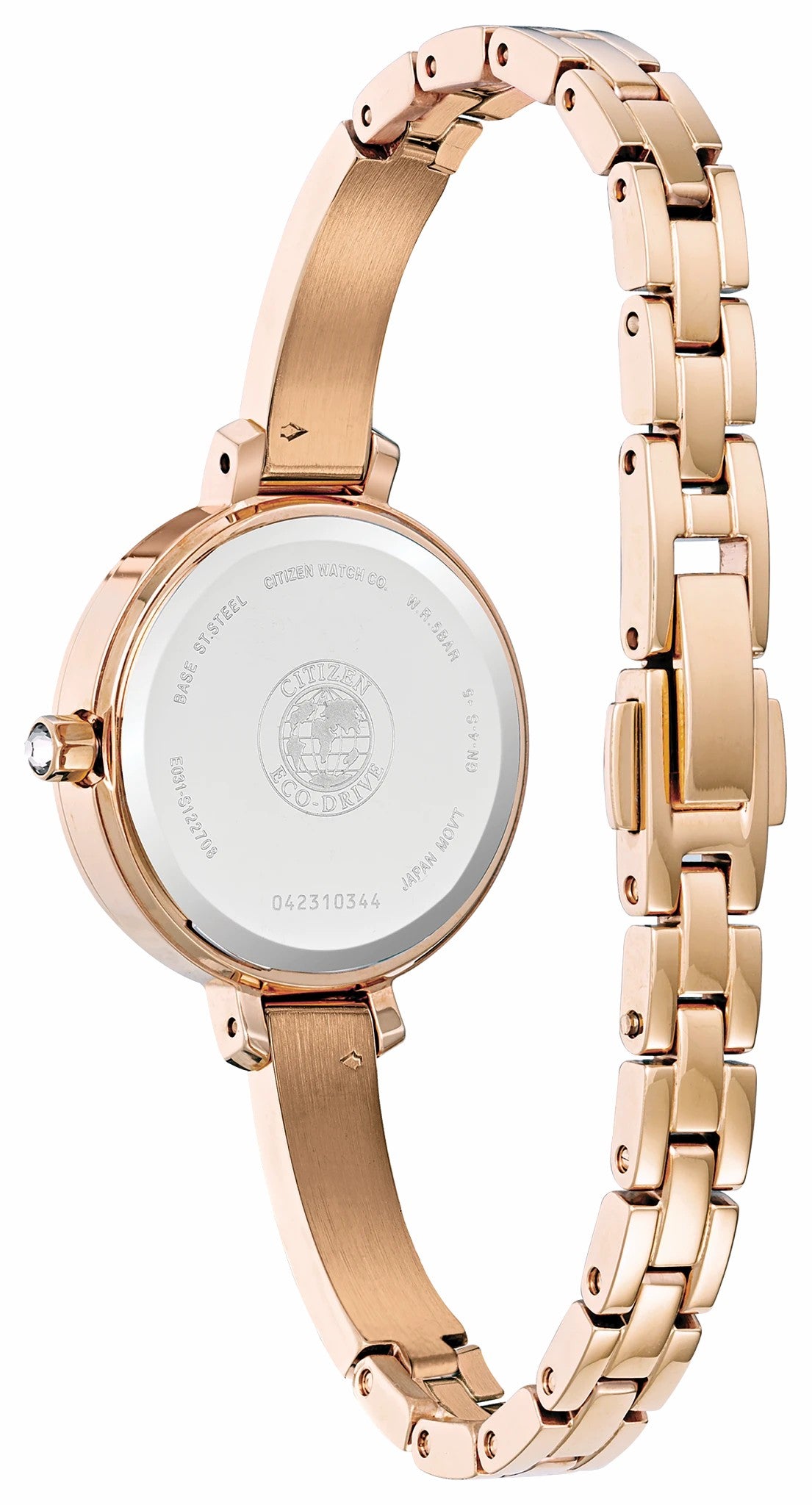 Citizen Popular - Silhouette Crystal White Dial Stainless Steel Bracelet EM0863-53D