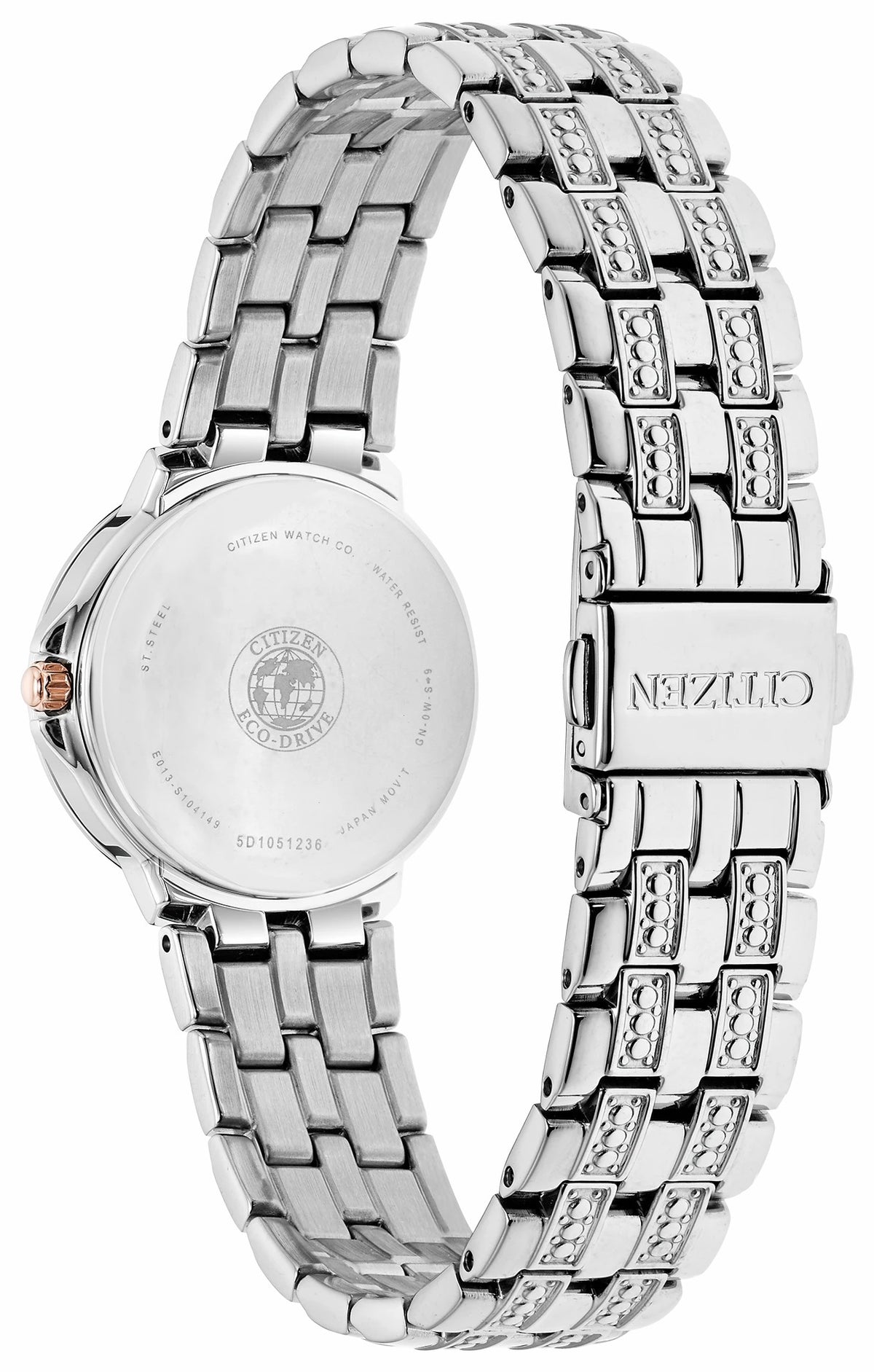 Citizen Recommended - Silhouette Crystal - Ladies Eco-Drive EW2340-58A Silver Watch