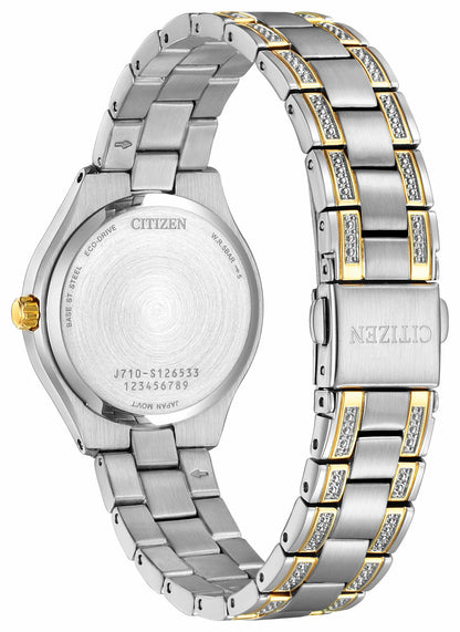 Citizen Exclusive - Silhouette Crystal Navy Dial Stainless Steel Bracelet FE1234-50L