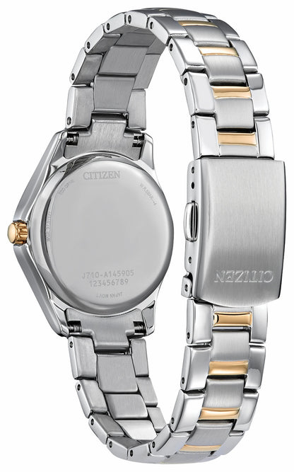Citizen Signature - Crystal Silver-Tone Dial Stainless Steel Bracelet FE1146-71A