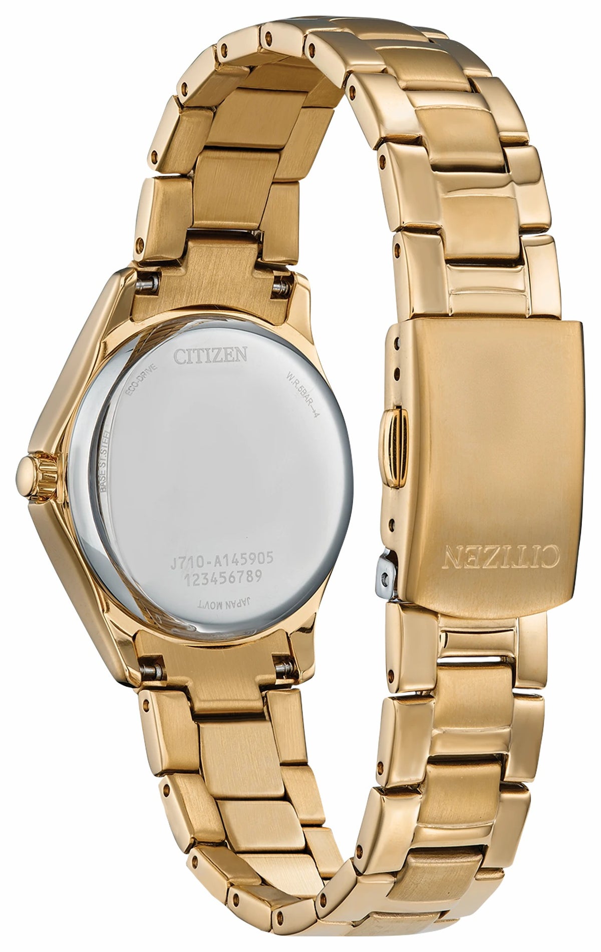 Citizen Top Pick - Crystal Champagne Dial Stainless Steel Bracelet FE1147-79P