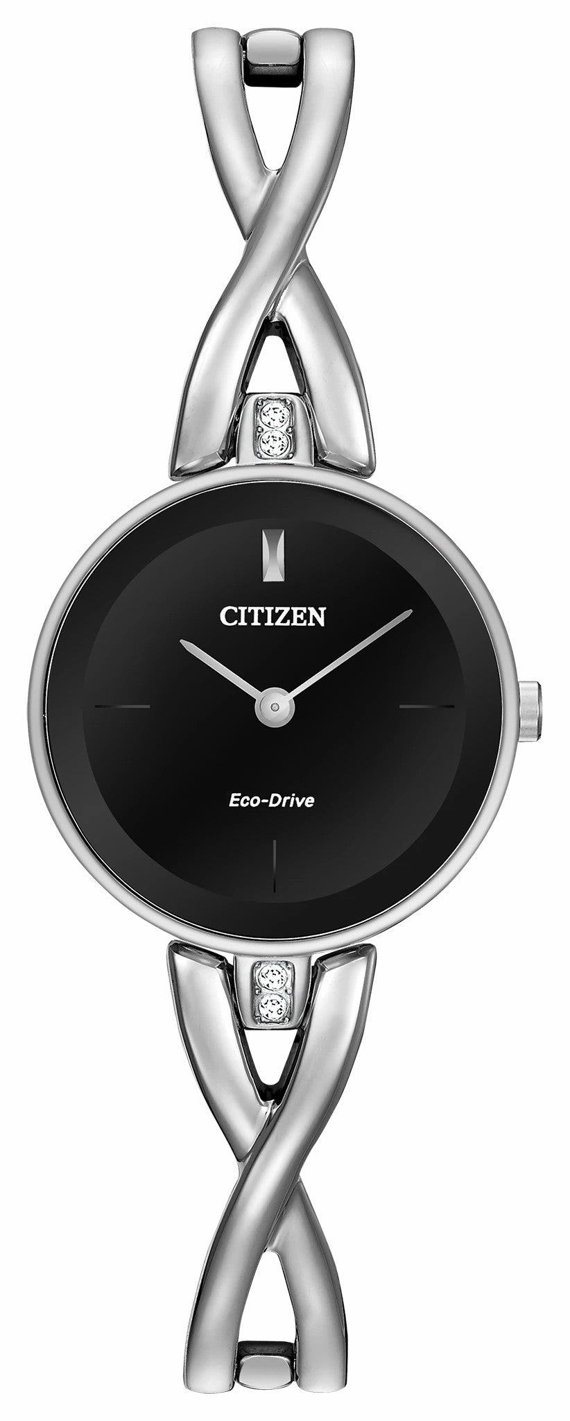 Citizen Trusted - Axiom - Ladies Eco-Drive EX1420-50E Black Dial Bangle Watch