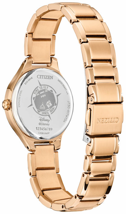 Citizen Essential - Mickey Mouse & Minnie Mouse Take Paris White Dial Stainless Steel Bracelet FE2103-52D
