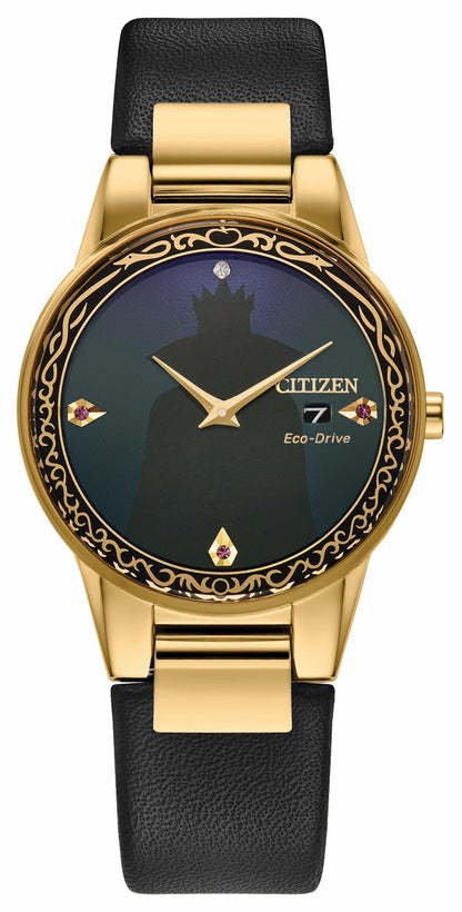 Citizen Customer Favorite - Evil Queen Shadow Black Dial Leather Strap GA1082-46W