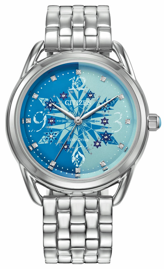 Citizen Hot Sale - Frozen Blue Dial Stainless Steel Bracelet FE7091-61W