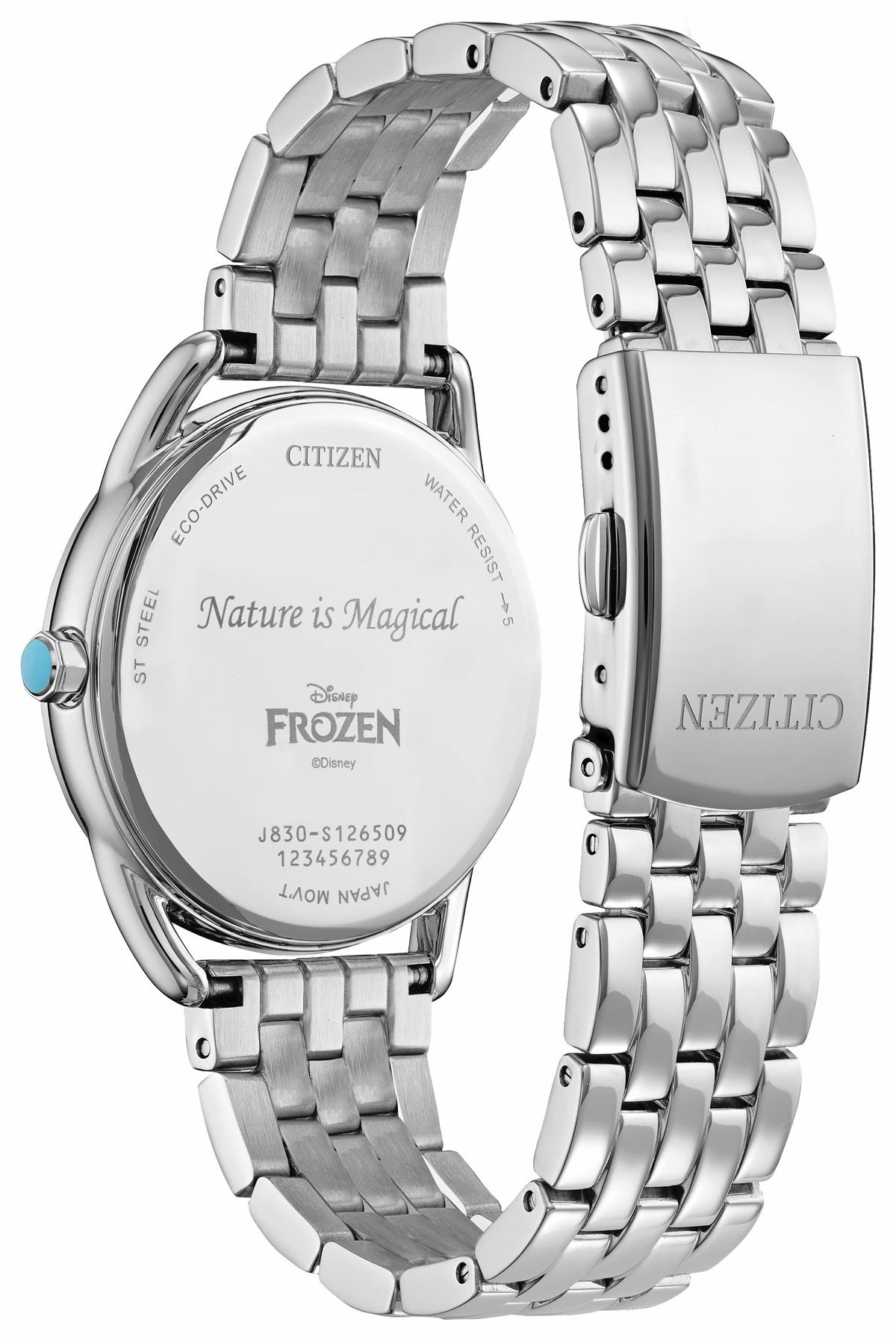 Citizen Hot Sale - Frozen Blue Dial Stainless Steel Bracelet FE7091-61W