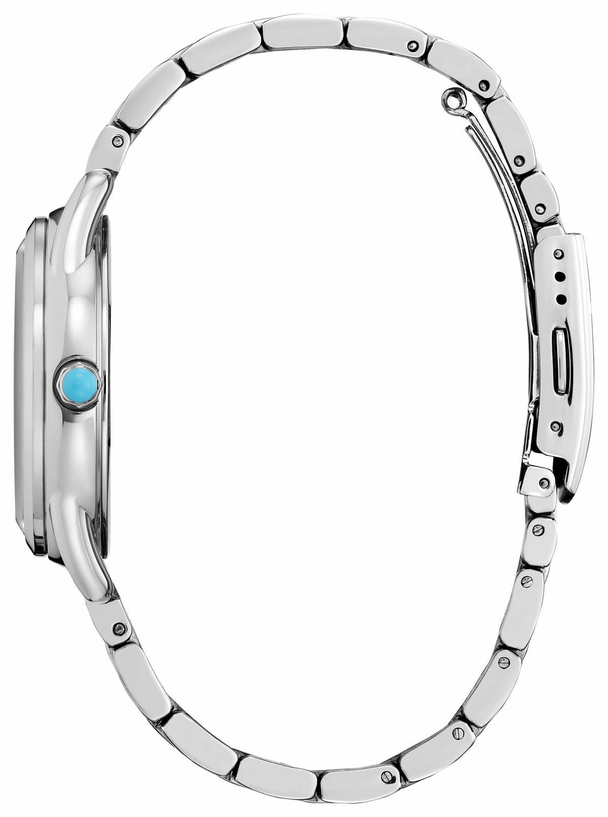 Citizen Hot Sale - Frozen Blue Dial Stainless Steel Bracelet FE7091-61W