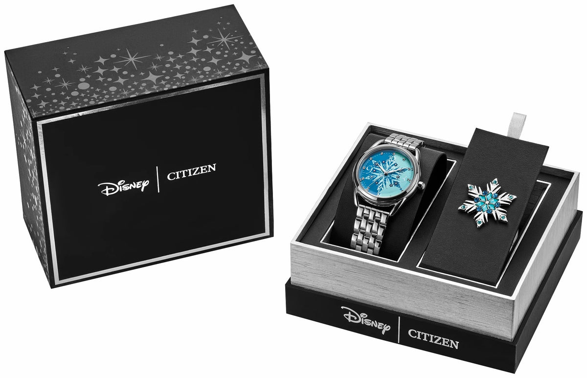 Citizen Hot Sale - Frozen Blue Dial Stainless Steel Bracelet FE7091-61W