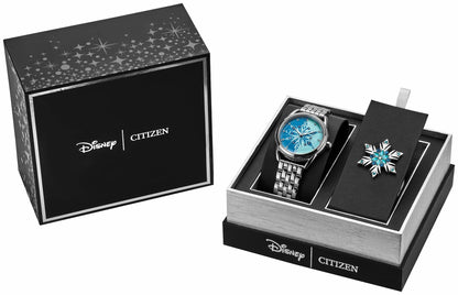 Citizen Hot Sale - Frozen Blue Dial Stainless Steel Bracelet FE7091-61W