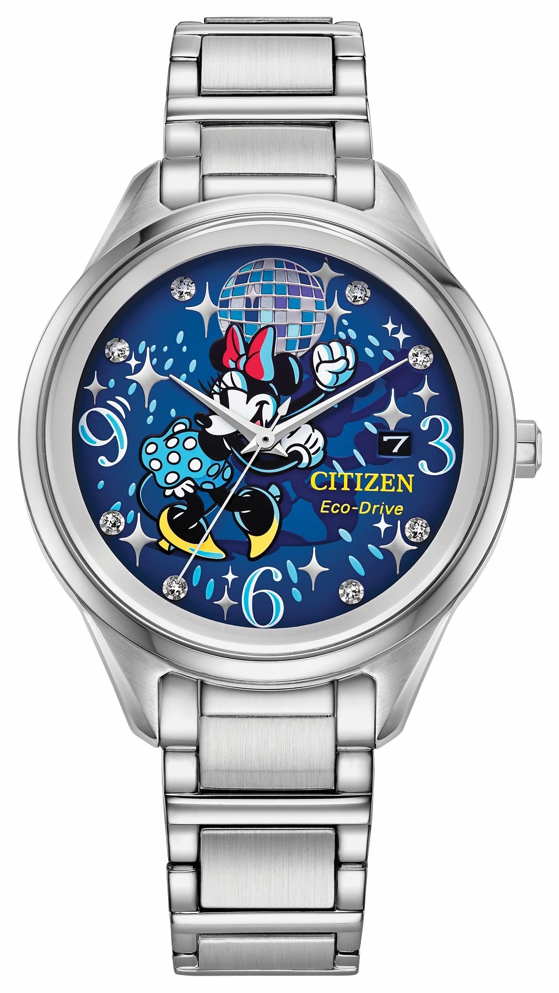 Citizen Trending - Dancing Minnie Blue Dial Stainless Steel Bracelet FE6106-52W