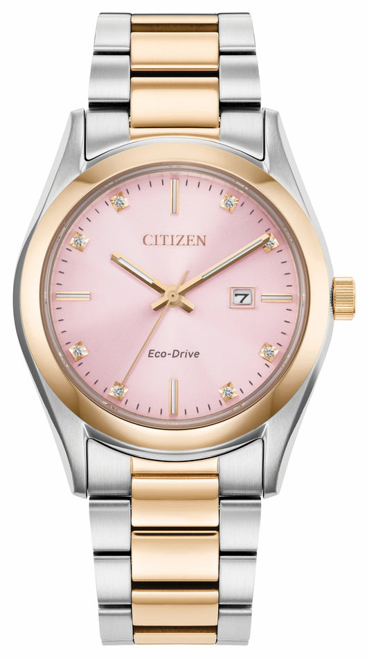 Citizen Best Price - Sport Luxury Pink Dial Stainless Steel Bracelet EW2706-58X