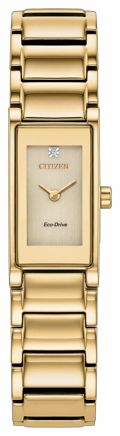 Citizen Quality - Axiom Gold-Tone Dial Stainless Steel Bracelet EG7052-59P