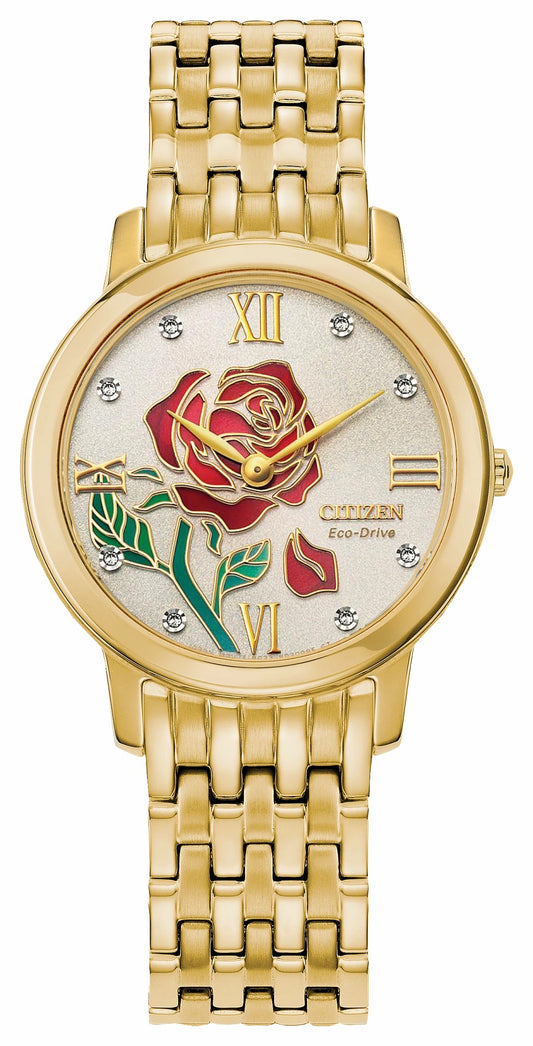 Citizen Sale - Belle Diamond Champagne Dial Stainless Steel Bracelet EX1492-59W