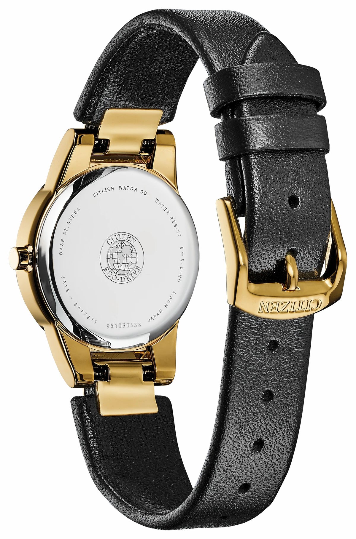 Citizen Customer Favorite - Citizen Axiom Ladies Eco-Drive Gold Black Dial Watch
