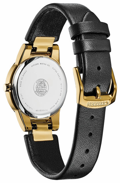 Citizen Customer Favorite - Citizen Axiom Ladies Eco-Drive Gold Black Dial Watch