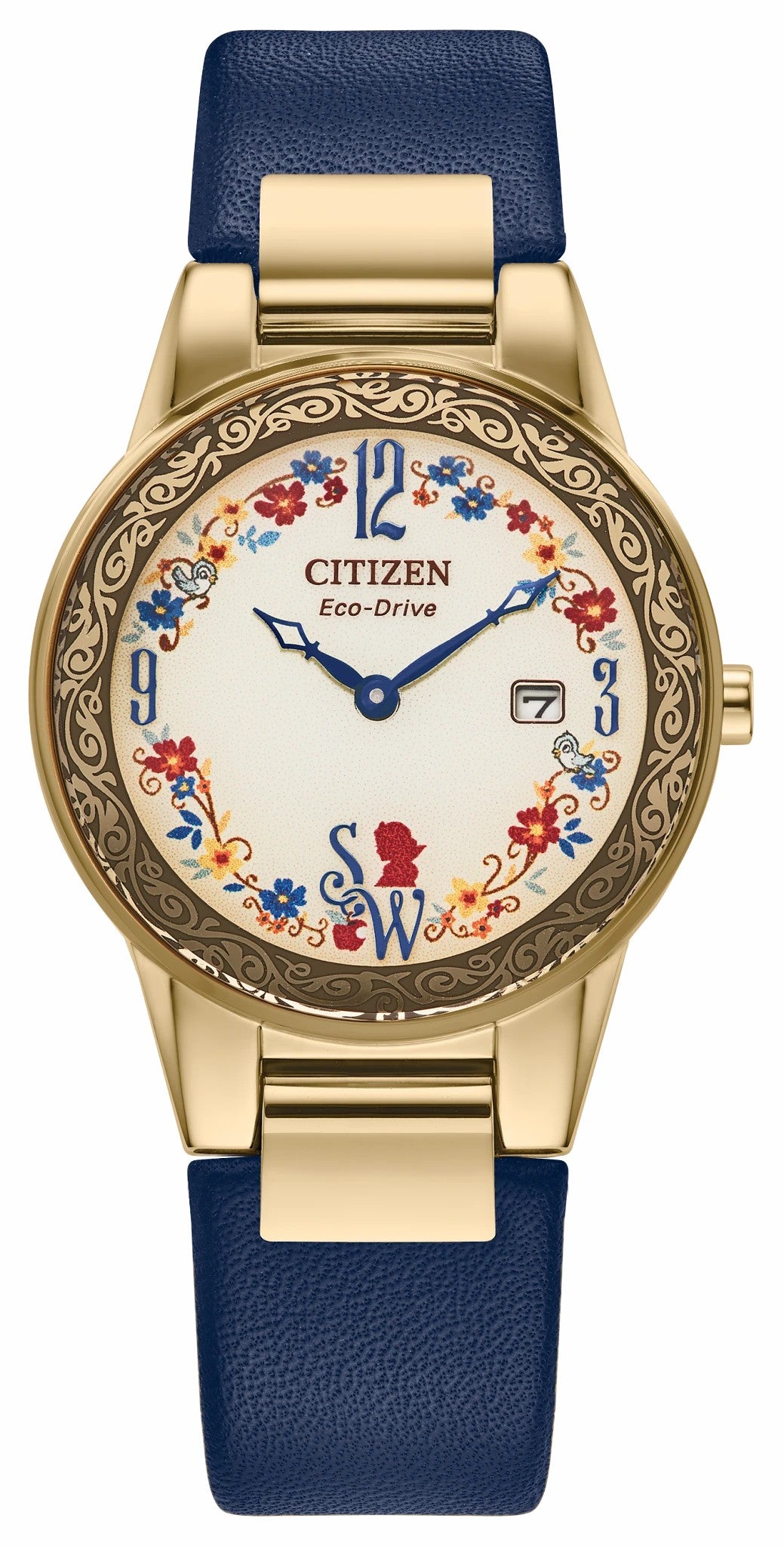 Citizen Deals - Snow White Flora Beige Dial Leather Strap GA1079-41W