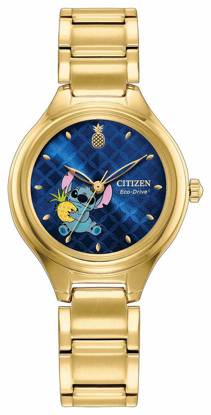 Citizen Featured - Aloha, Stitch! Blue Dial Stainless Steel Bracelet FE2108-59W