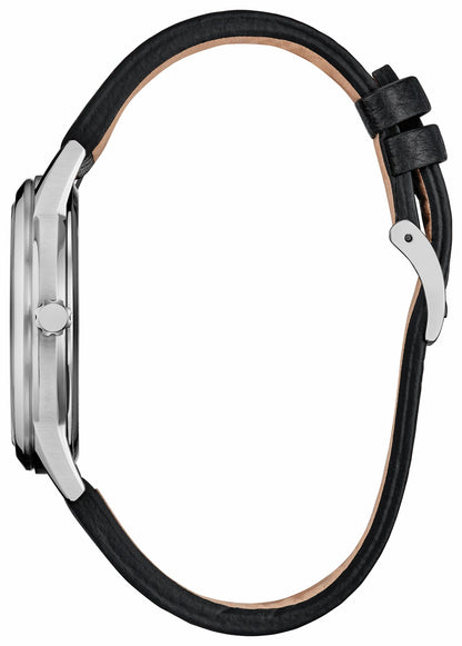 Citizen Smart Buy - Sensational Six Road Trip Silver-Tone Dial Leather Strap FE7110-09W