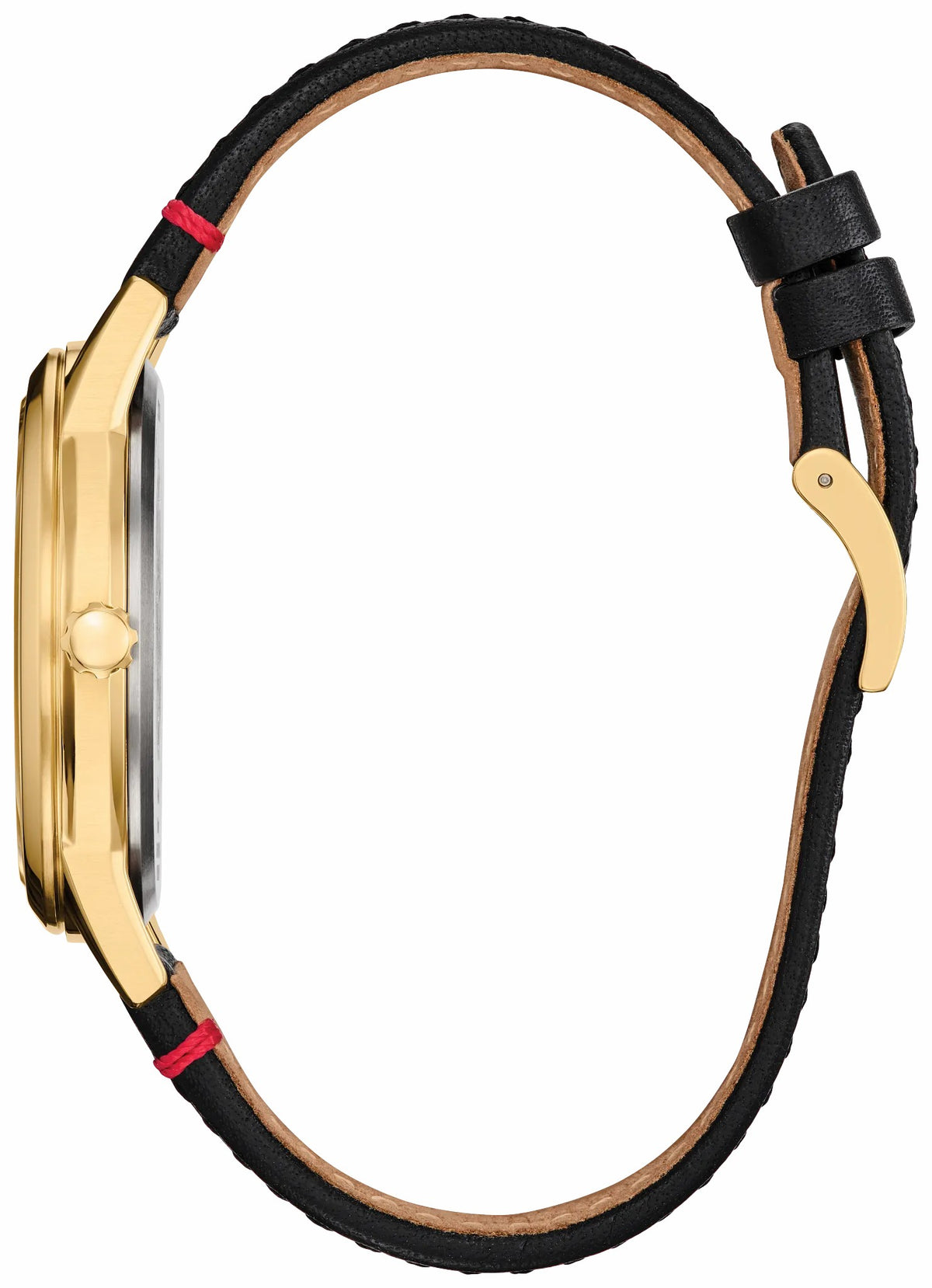 Citizen Special Offer - Mickey Mouse Takes Hollywood Silver-Tone Dial Leather Strap FE7063-07W