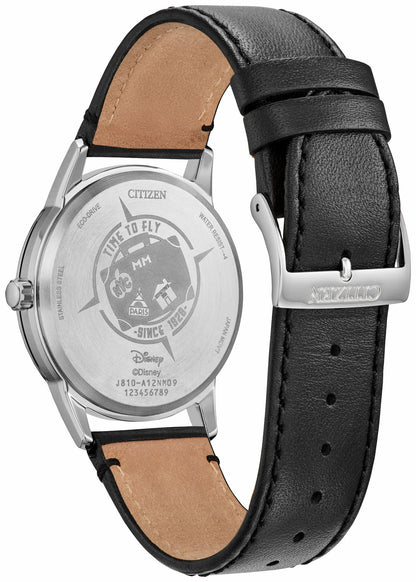 Citizen Trusted - Mickey Mouse & Pluto Take NYC Black Dial Leather Strap AW1860-01W