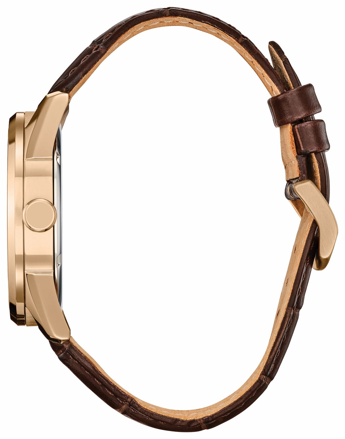 Citizen Best Price - Hometown Mickey Mouse Beige Dial Leather Strap AW0088-04W