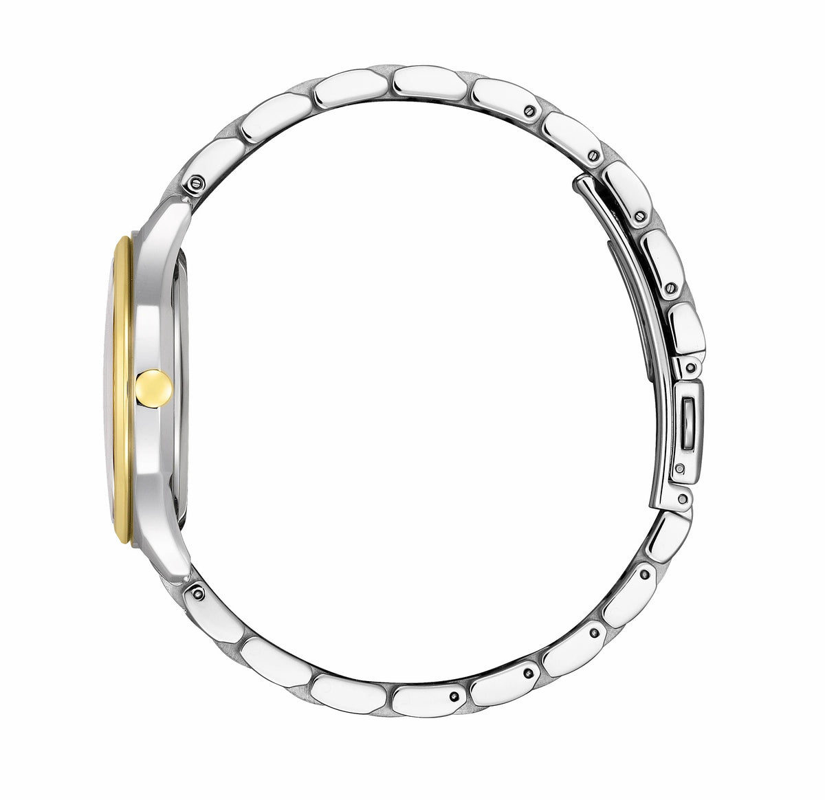 Citizen Best Price - Falling Mickey & Minnie Silver-Tone Dial Stainless Steel Bracelet EM0754-59W
