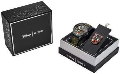 Citizen Hot Sale - Alpine Mickey Mouse Green Dial CORDURA® Strap AW0148-47W