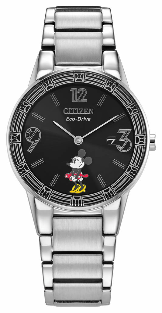 Citizen Customer Favorite - Minnie Mouse Black Dial Stainless Steel Bracelet GA1071-51W