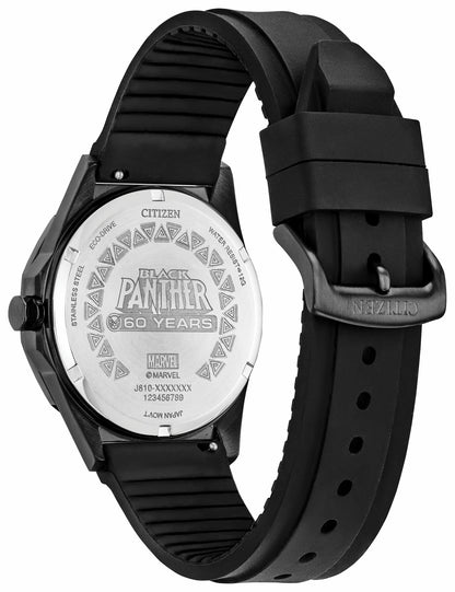 Citizen Sale - Black Panther 60th Anniversary Black Dial Silicone Strap AW1858-03W