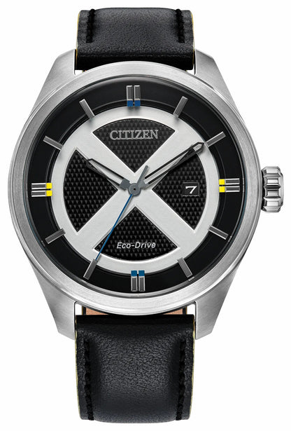 Citizen Customer Favorite - X-Men Black Dial Leather Strap AW5007-17W