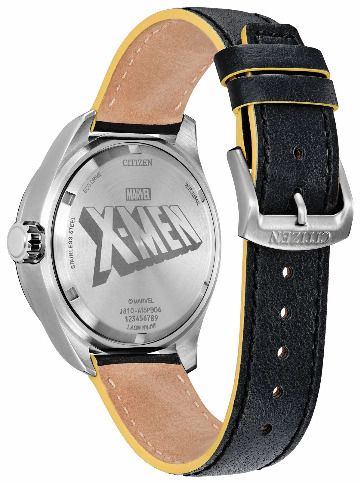 Citizen Customer Favorite - X-Men Black Dial Leather Strap AW5007-17W