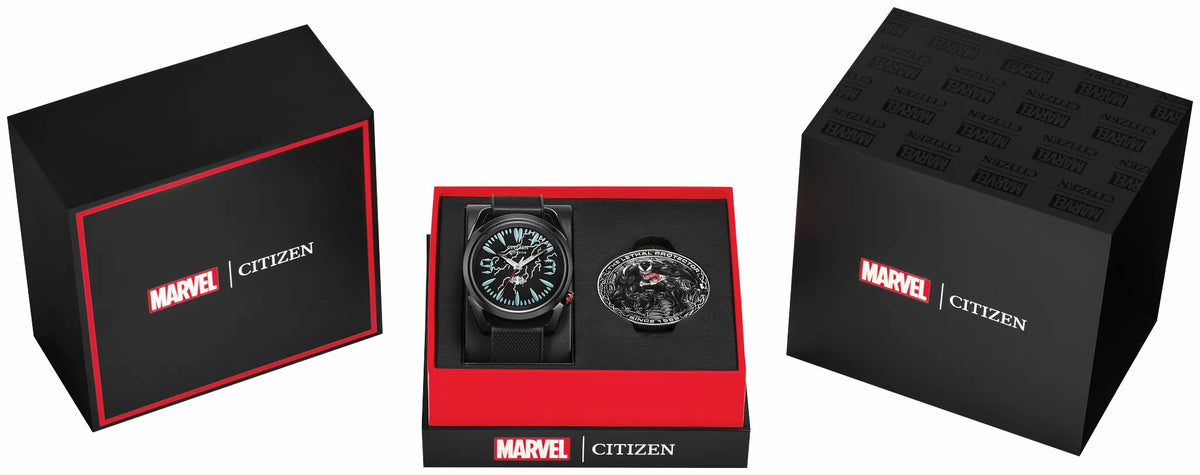 Citizen Classic - Venom "Lethal Protector" Black Dial Polyurethane Strap AW2065-41W